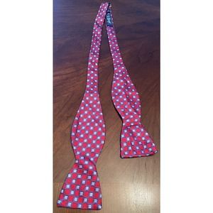 Haspel Red Blue 100% Silk Men’s Neck Bow Tie Made In China